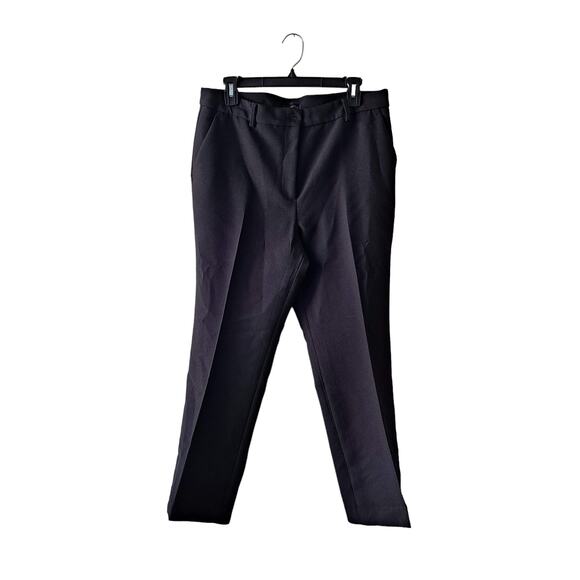 Talbots Petite Womens Black Raleigh Plain Front Pants - Size 12P - Picture 1 of 8